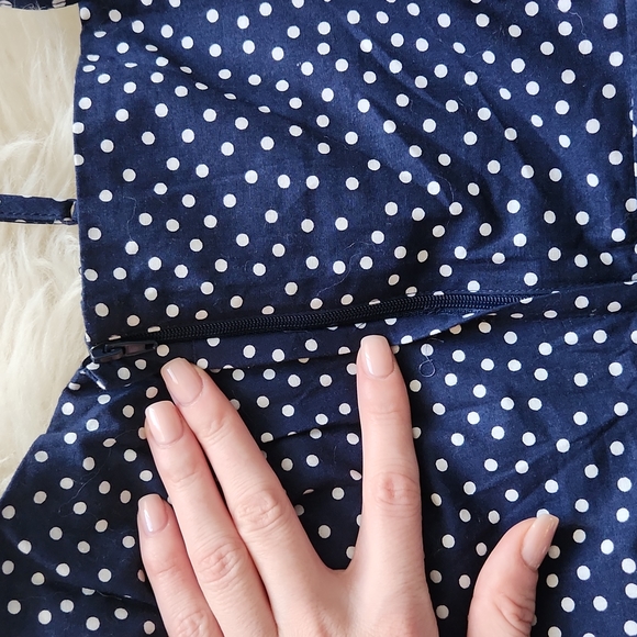 HM Divided polka dot size 6 mini dress WITH TAGS - Picture 6 of 9